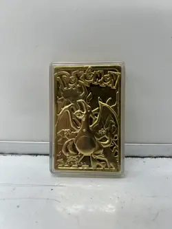 1999 Charizard Pokemon Trading Card 24K Gold Plated, Limited Edition Burger King - Image 5