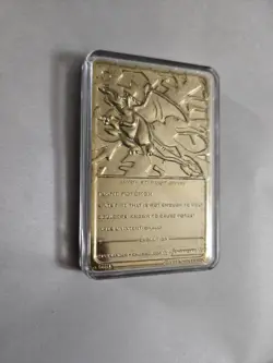 Vintage 1999 Burger King Pokemon Charizard 23K Gold Plated Card - Original Case - Image 2