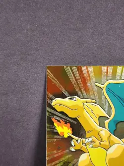 Topps #06 Charizard Holo Foil TV Animation Series 1 Pokemon Black Logo FREE SHIP - Image 5