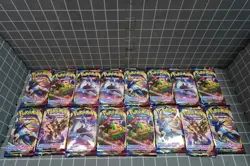16 x Sword and Shield Base Set Booster Pack Lot 16 Factory Sealed Pokemon TCG - Image 1