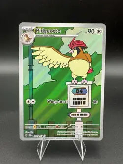 Pokemon Pidgeotto 208/197 SV03: Obsidian Flames Illustration Rare Holo English - Image 3