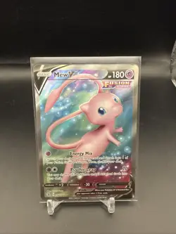 Mew V (Full Art) 250/264 Swsh08: Fusion Strike Holo MP Pokemon - Image 1