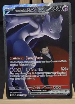 The Pokemon Company Team Rocket's Mewtwo EX 281/217 Ascended Heroes SIR 280 HP - Image 1
