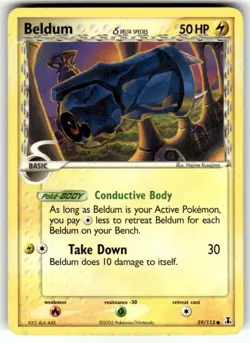 Beldum 59/113 Pokemon TCG EX Delta Species Common Lightly Played LP - Image 1