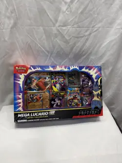 Pokemon TCG: Mega Lucario ex Premium Figure Collection Box Sealed New - Image 1