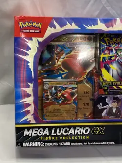 Pokemon TCG: Mega Lucario ex Premium Figure Collection Box Sealed New - Image 2
