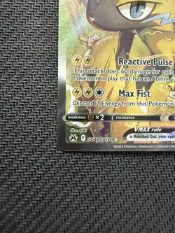 Pokemon TCG Zeraora VMAX Galarian Gallery Crown Zenith GG42/GG70 NM Condition - Image 5
