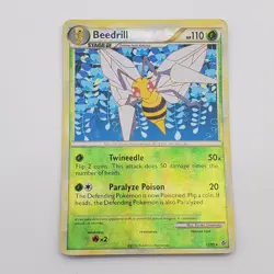 Pokemon BEEDRILL 12/95 Reverse Holo (2010 Unleashed) LP/Light Play - Image 1