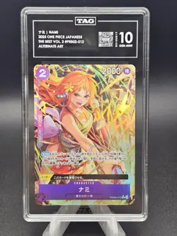 2025 One Piece Japanese PRB02 Nami Alternate Art TAG 10 - Image 1