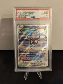 Darkrai VSTAR #GG50 - Crown Zenith Galerian Gallery - Gem Mint PSA 10 - Image 1