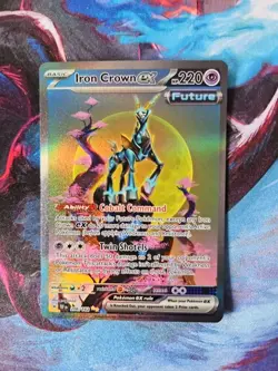 Pokemon TCG Iron Crown ex 206/162 SIR Temporal Forces NM Condition - Image 1