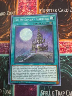 Yugioh Evil Eye Domain - Pareidolia INCH-EN033 Secret Rare 1st Edition Near Mint - Image 1