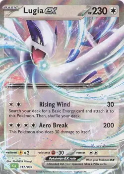 Lugia ex Holofoil Classic Collection Trading Card Game Classic 017/034 NM - Image 1