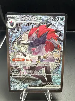 Pokemon N's Zoroark EX Holo Card Darkness 286/217 English - Image 2