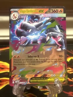 Mega Charizard x Ex 13/94 Ultra Rare Phantasmal Flames Pokemon Card NM - Image 1