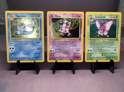 Pokemon TCG Jungle Set Lot of 3 Card - Holo Rare Venomoth Vaporeon Mr. Mime WOTC - Image 1
