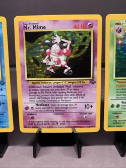 Pokemon TCG Jungle Set Lot of 3 Card - Holo Rare Venomoth Vaporeon Mr. Mime WOTC - Image 3