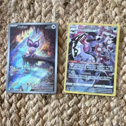 Pokemon TCG Sword & Shield Noibat & Galarian Obstagoon Holo Cards Lot (2) - Image 1