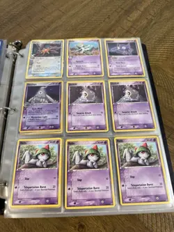 Vintage Pokemon Card Lot Binder Collection 355+ Cards Energy Trainer - Image 3