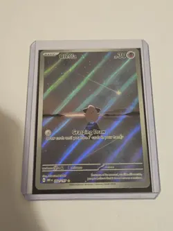 Pokemon TCG Cleffa Obsidian Flames Holo Card 202/197 Illustration Rare - Image 1