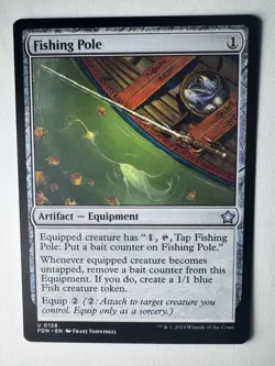 Fishing Pole - 128 - FDN - NM - MTG Magic the Gathering - Image 1
