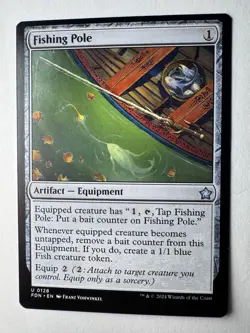 Fishing Pole - 128 - FDN - NM - MTG Magic the Gathering - Image 2