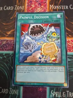 Yugioh Painful Decision SR04-EN027 Common 1st Edition Near Mint - Image 1
