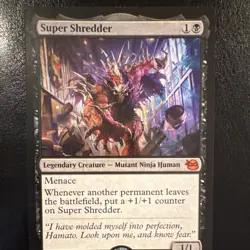 Magic: The Gathering Super Shredder Mythic Creature Black TMNT Set Regular - Image 1