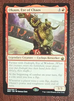 Okaun Eye of Chaos - MtG Battlebond - R006 NM 2018 - Image 2