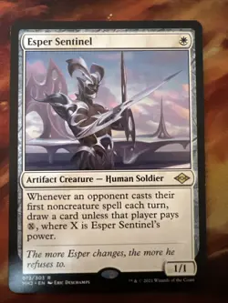 MTG Magic the Gathering Esper Sentinel (12/765) Modern Horizons 2 LP - Image 1