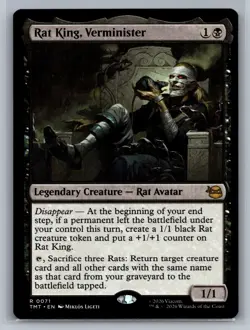 Rat King, Verminister Teenage Mutant Ninja Turtles #71 Rare Magic MTG - Image 1