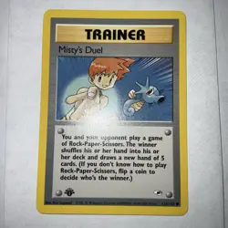 Misty’s Duel 123/132 Gym Heroes 1st Edition Regular - NM - Image 1