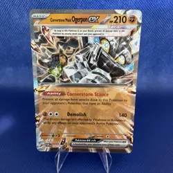 Cornerstone Mask Ogrepon Ex Twilight Masquerade NM Pokemon 112/167 - Image 1