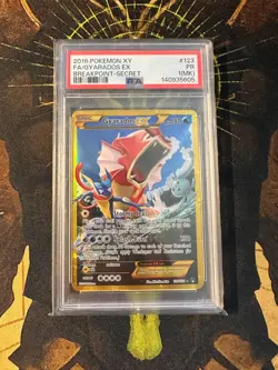 Pokemon Gyarados EX 123/122 Breakpoint Secret Rare PSA 1 - Image 1