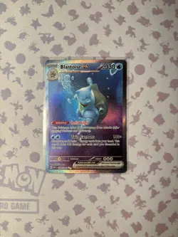 Pokemon TCG Blastoise EX Scarlet & Violet 151 Card 200/165 Near Mint Condition - Image 1