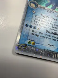 Wailord ex 100/100 Ultra Rare Sandstorm Pokemon Card - Image 2