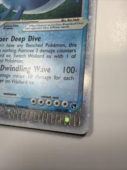 Wailord ex 100/100 Ultra Rare Sandstorm Pokemon Card - Image 3