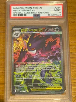 2026 POKEMON ASCENDED HEROES SIR MEGA GENGAR EX PSA 9 - Image 1