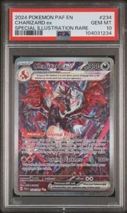 Pokemon 2024 Shiny Charizard ex 234/091 SIR Paldean Fates GEM MINT PSA 10 - Image 1
