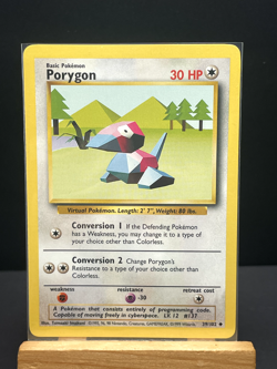 Pokemon '137 Porygon 39/102 Uncommon Vintage WOTC 1999 NM - Image 4