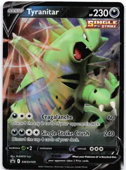 Tyranitar V SWSH109 Holo Sword & Shield Promo - Image 1