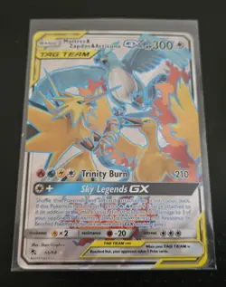 POKEMON HIDDEN FATES MOLTRES ZAPDOS ARTICUNO GX FULL ART HOLO RARE - Image 1