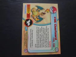 1999 Topps Pokemon Series 1 Silver Foil Charizard 06 Blue Logo TV Animation PICS - Image 2