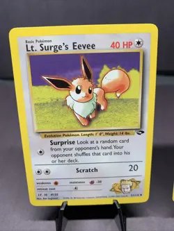 Pokemon TCG Lt. Surge's Gym Challenge Lot Eeveelution - WOTC Era VTG 2000 NM - Image 2