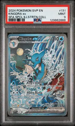 2024 POKEMON SVP EN-SV BLACK STAR PROMO #131 KINGDRA EX PSA 9 - Image 1