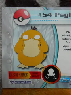 PSYKOKWAK #54 - TOPPS TV ANIMATION EDITION - POKEMON - TRES BON ETAT - Image 5