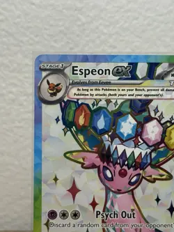Pokemon TCG Espeon ex 175 Prismatic Evolutions Premium Figure Collection Promo - Image 3