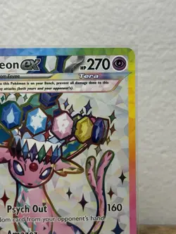Pokemon TCG Espeon ex 175 Prismatic Evolutions Premium Figure Collection Promo - Image 4