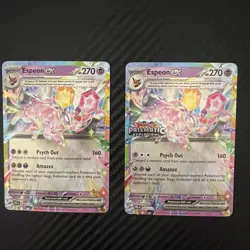 Pokemon Espeon EX Prismatic Evolutions STAMPED Promo & Normal 034/131 TCG NM - Image 1