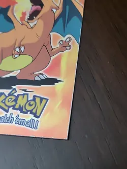 MP! HOLO FOIL Pokemon Topps Charizard E6 of 12 Movie Edition Blue Logo 1999 - Image 4